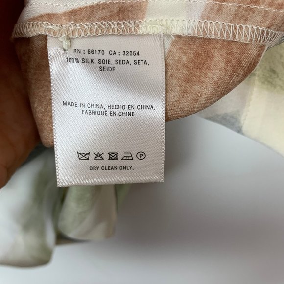 Maeve Nailah Silk Asymmetrical Watercolor Top - Picture 9 of 10